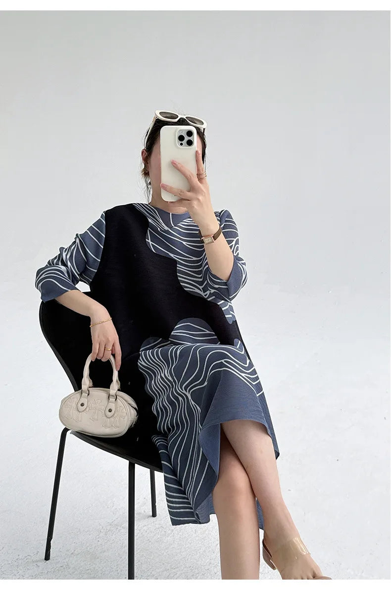Pleated Tokyo Wave Dress