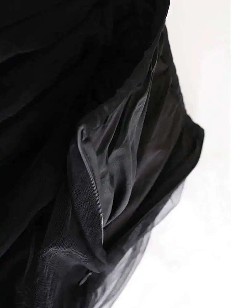 Tulle Sequin Midi Pull-On Skirt
