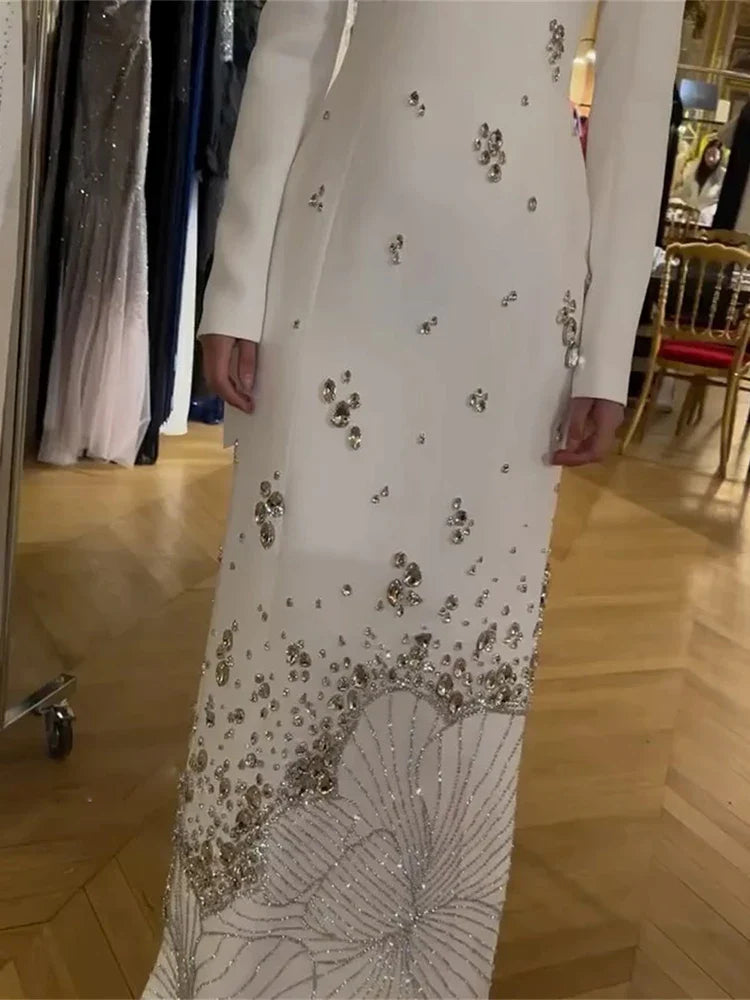 Luxury Crystal Maxi Gown