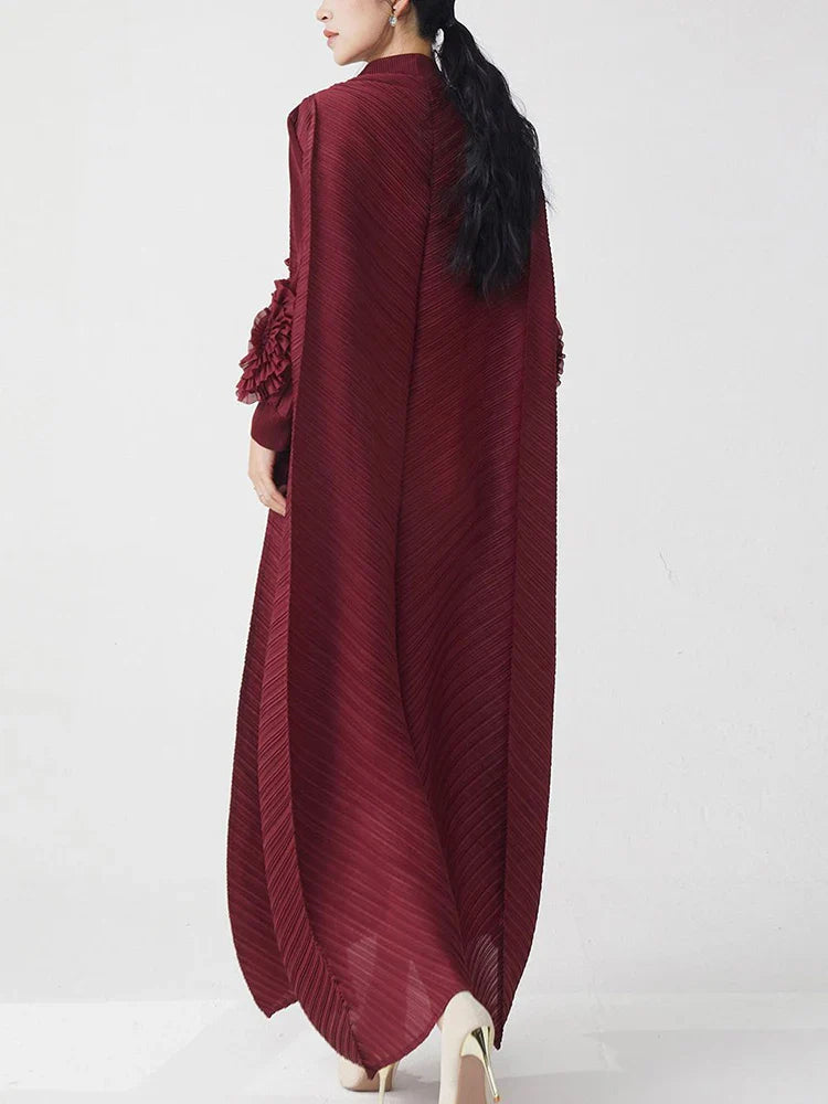 Floral Pleated Midi Dress