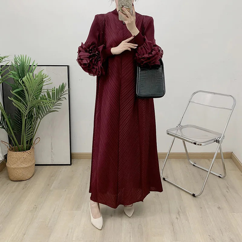 Women's Truly Pleated Oversized Midi Dress