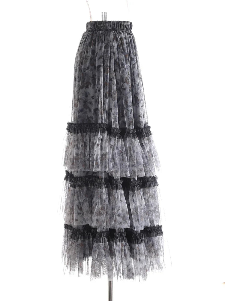 New Couture Tulle Midi Skirt