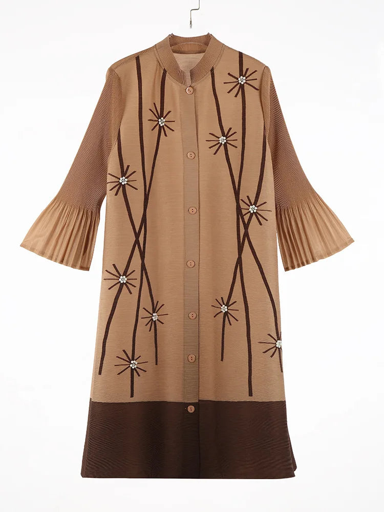 Luxury Pleated Blouse Dress | Contemporary Style