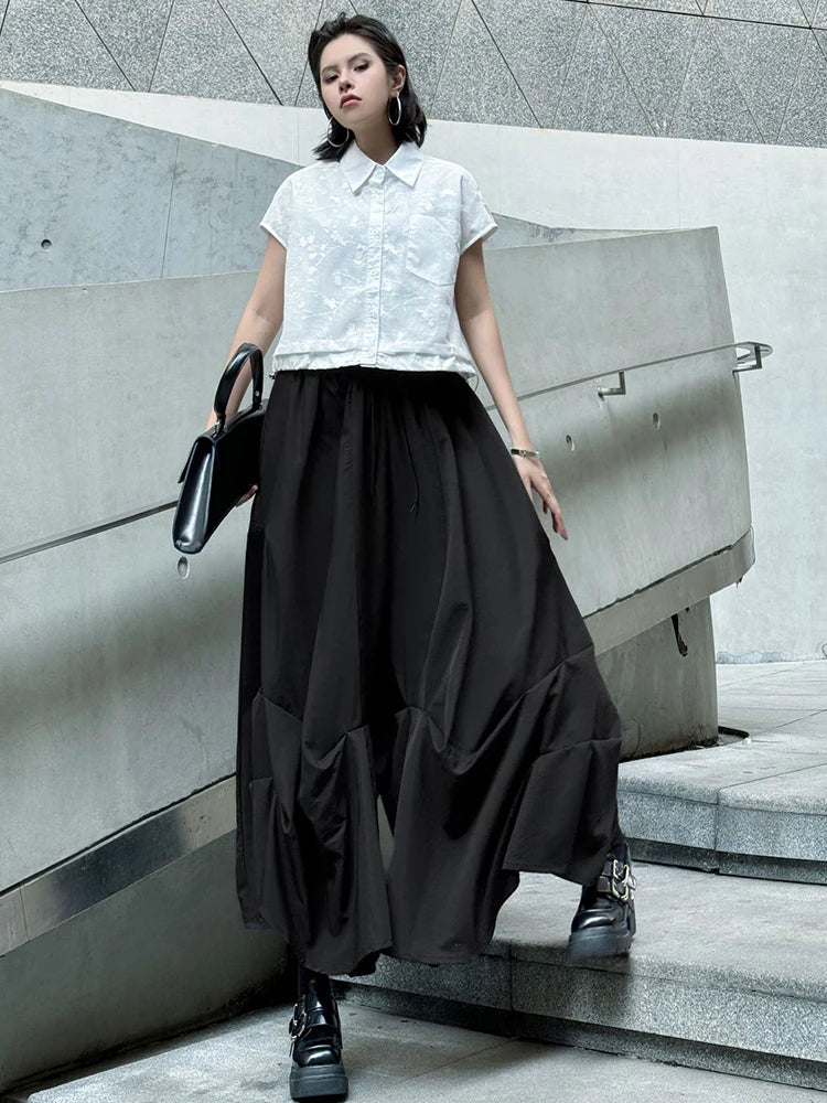 Avant-Garde Wide Leg Trousers