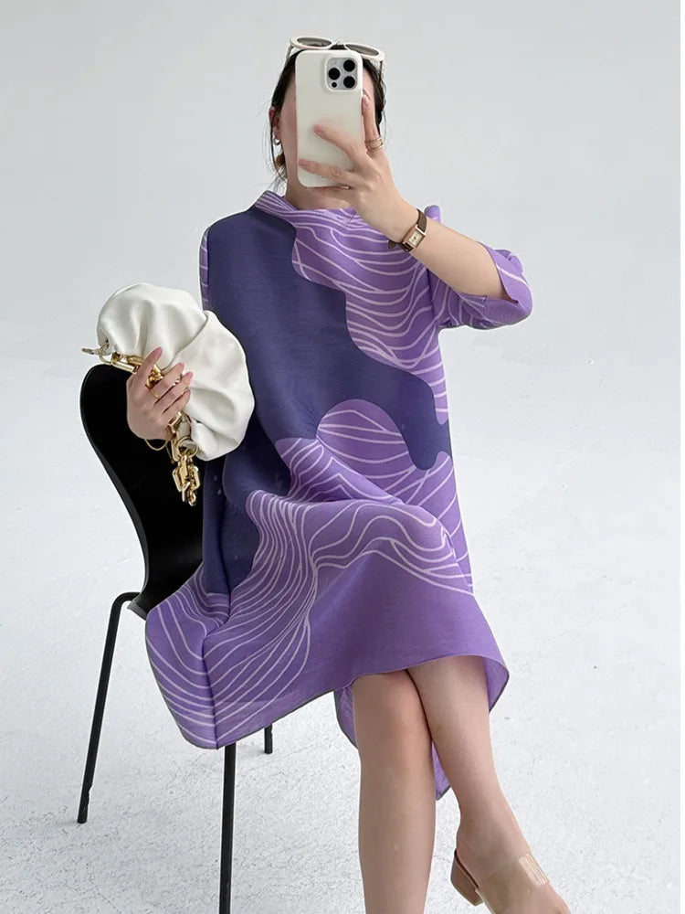 Pleated Tokyo Wave Dress
