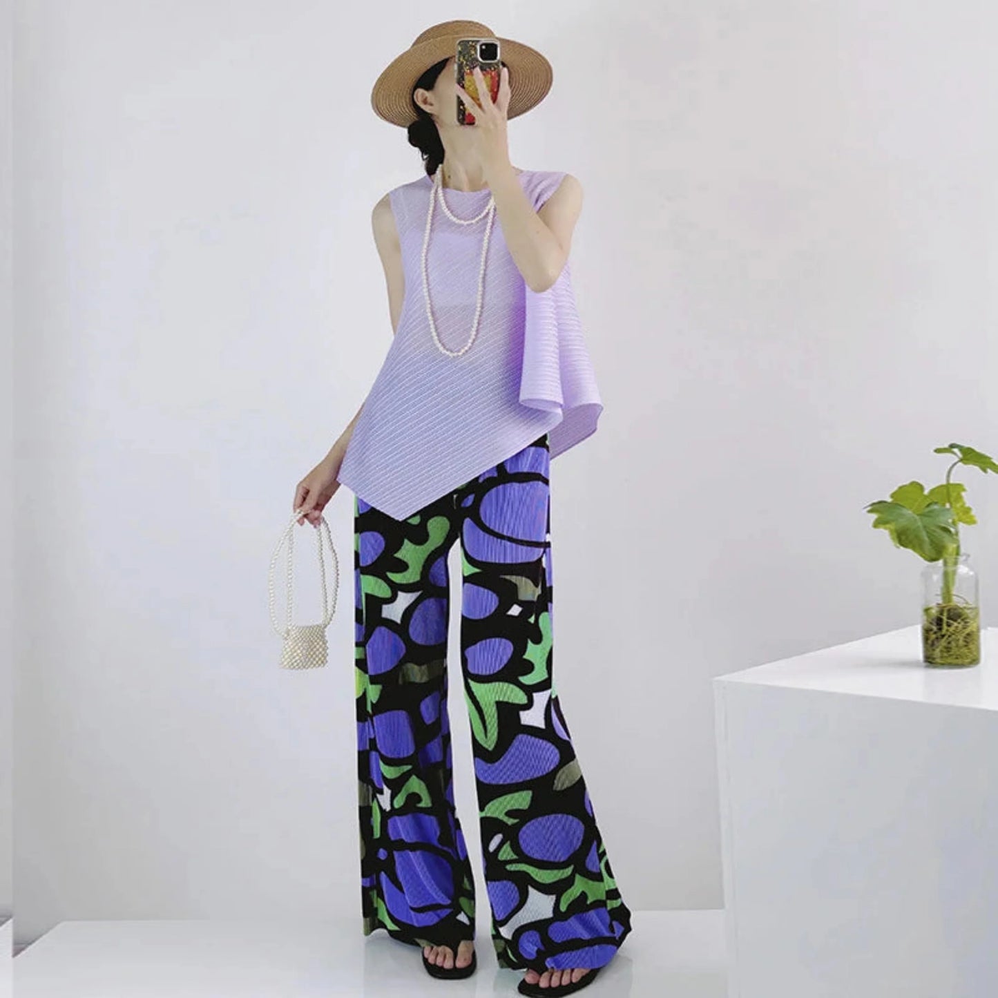 Luxe Pleated Japanese Trousers
