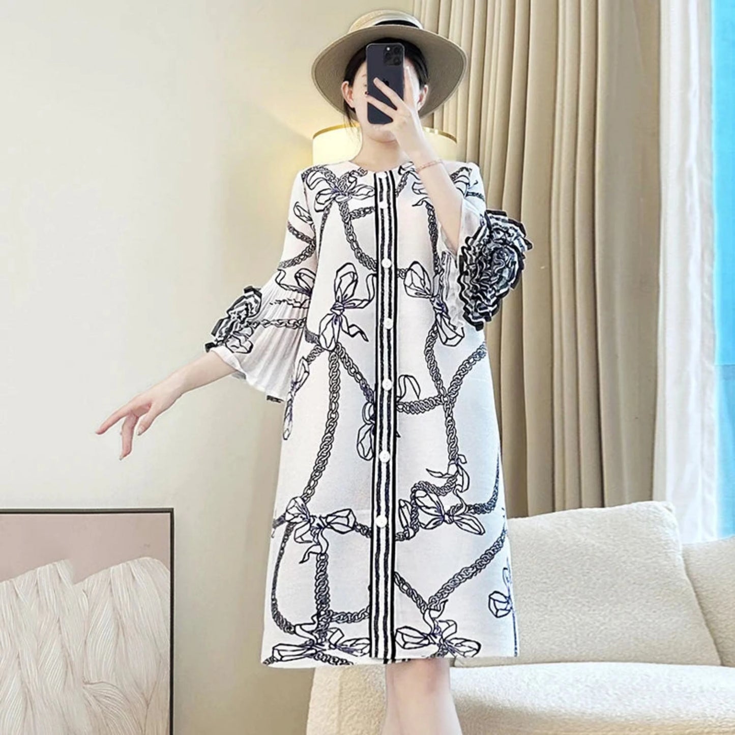 Truly Pleated Loose Fit Dress