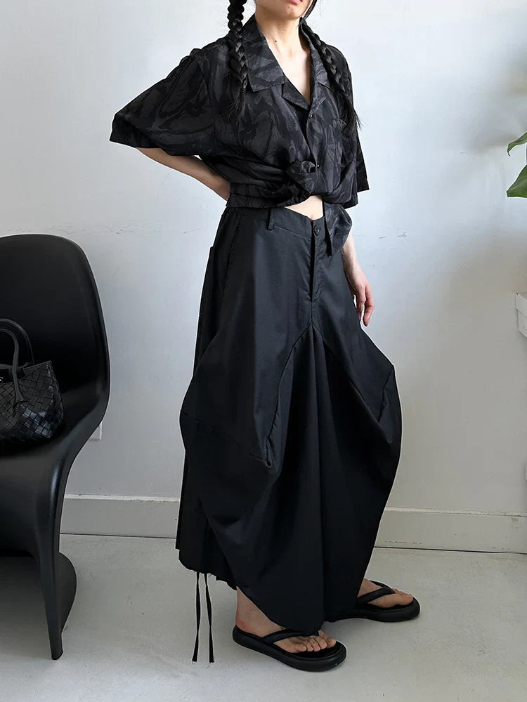 Luxe Extra Wide Leg Harem Pants