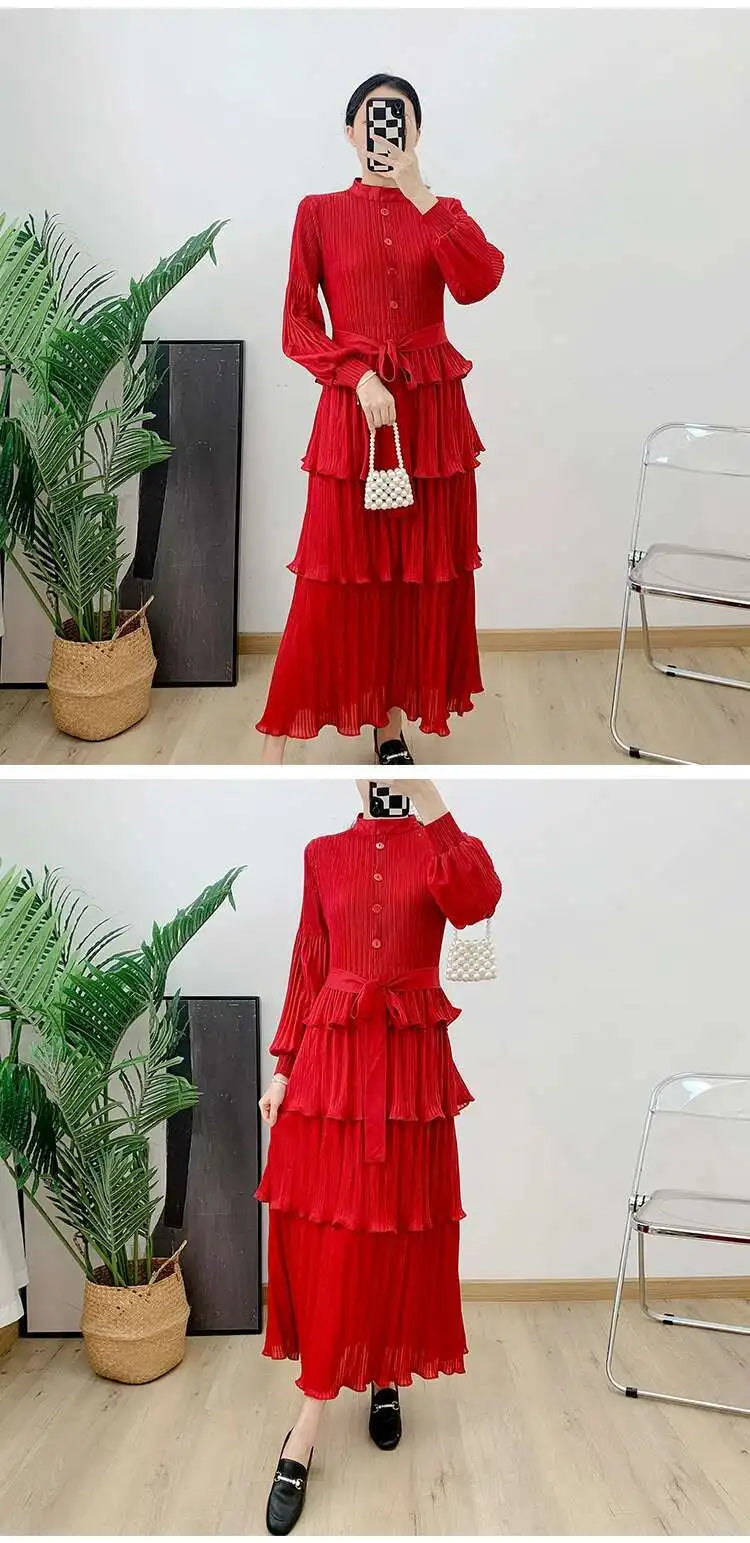 Truly Casual Pleated Blouse Dress