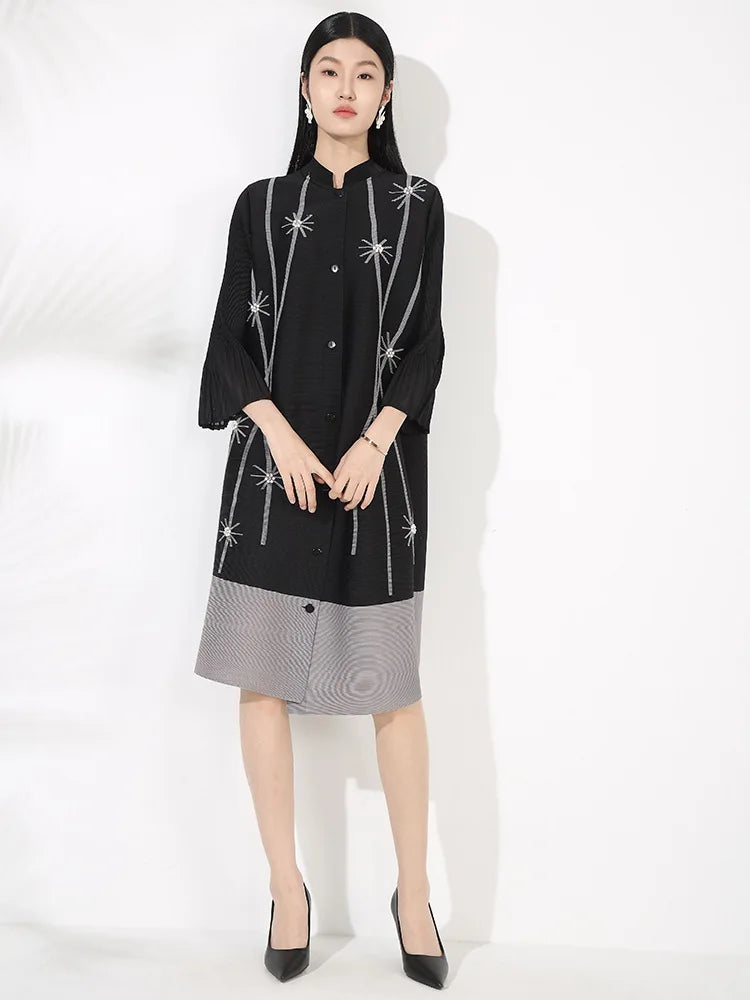 Luxury Pleated Blouse Dress | Contemporary Style