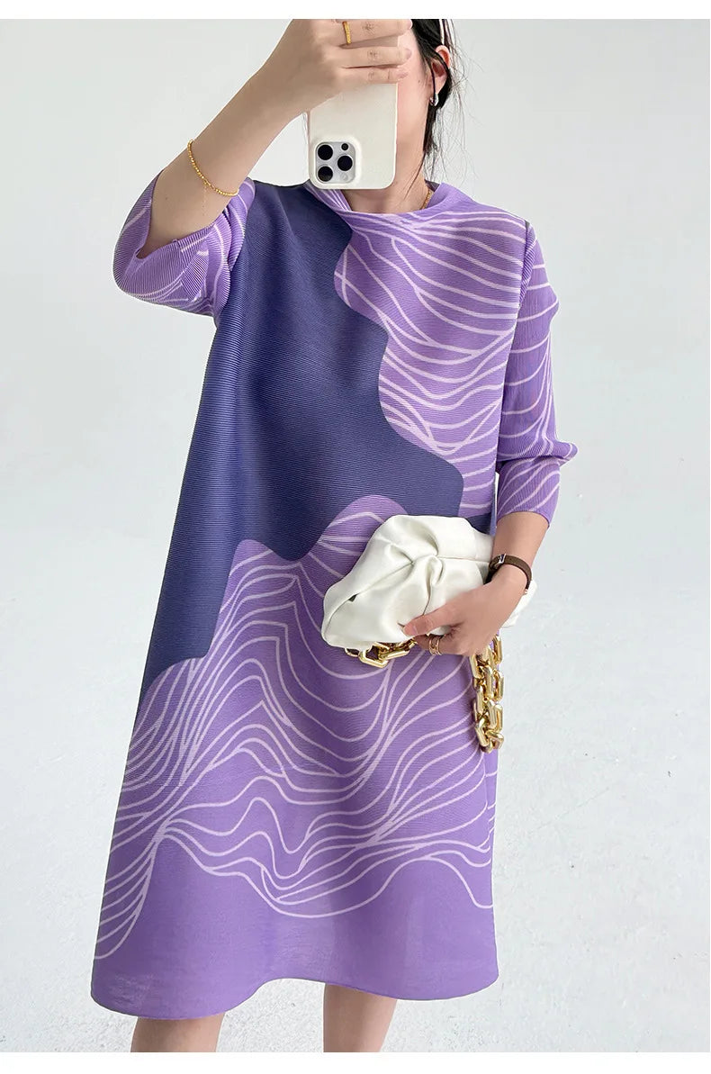 Pleated Tokyo Wave Dress