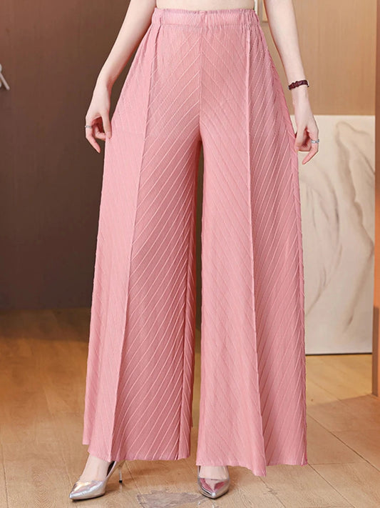 Signature Pull-On Pleated Pants