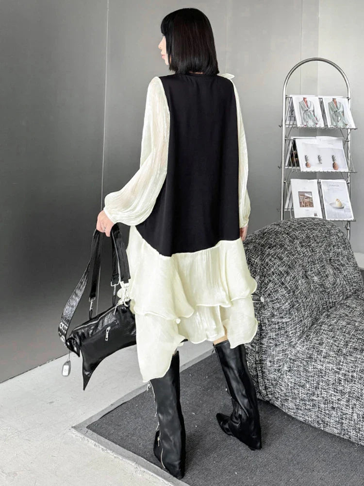 Avant-Garde Casual Ruffle Dress