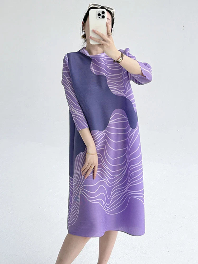 Pleated Tokyo Wave Dress