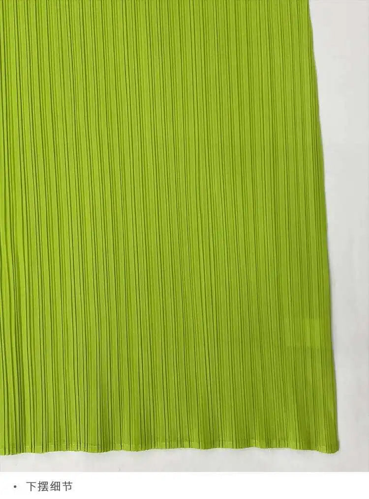 Truly Pleated Stand Collar Dress