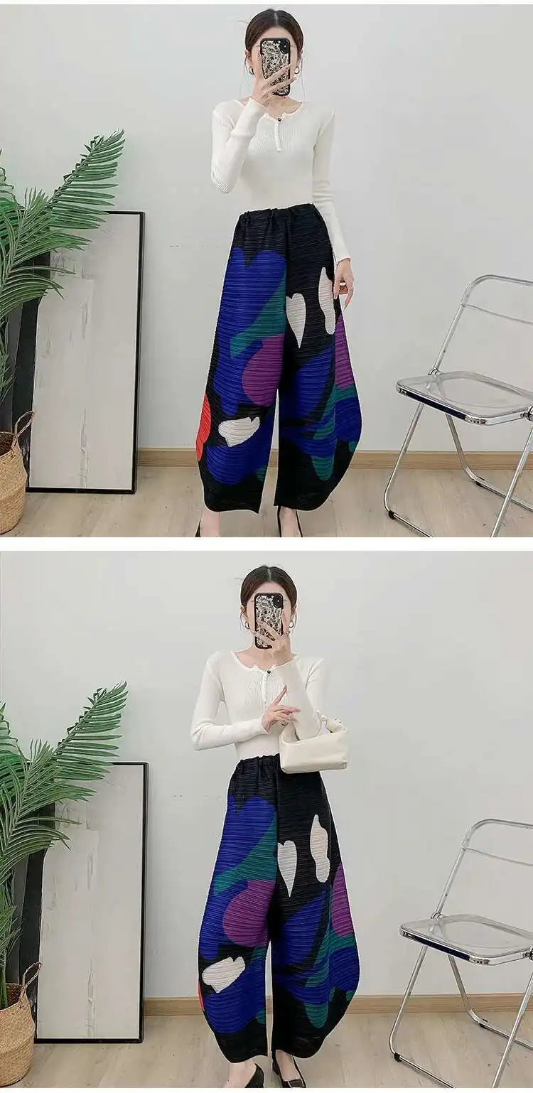 Pleated Unique Tailored Culottes