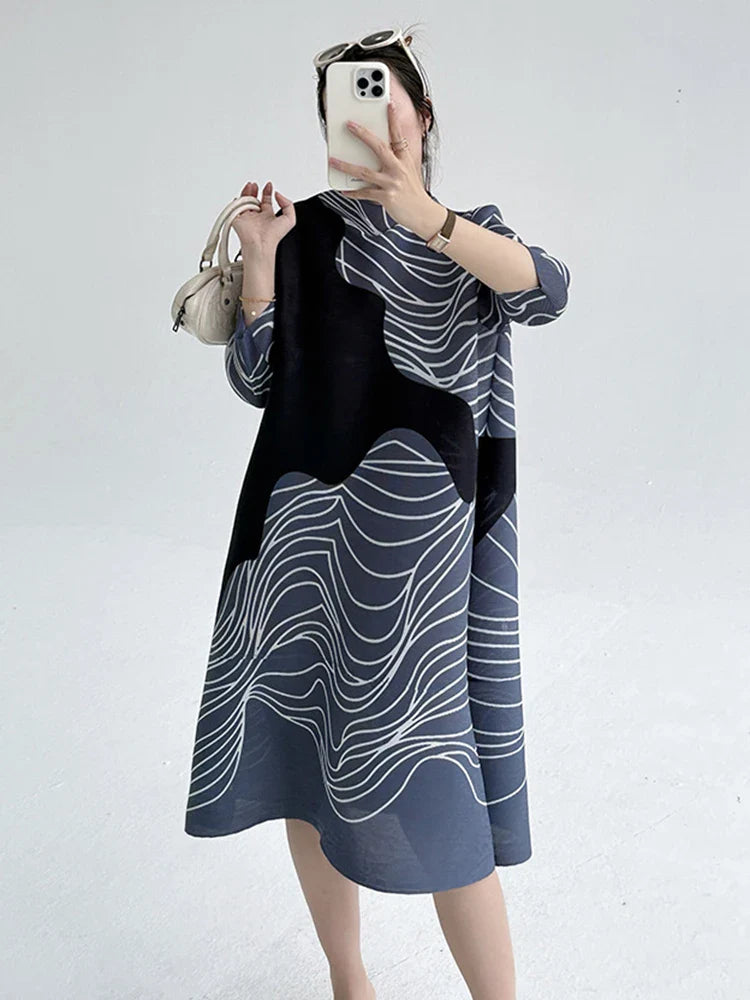 Pleated Tokyo Wave Dress