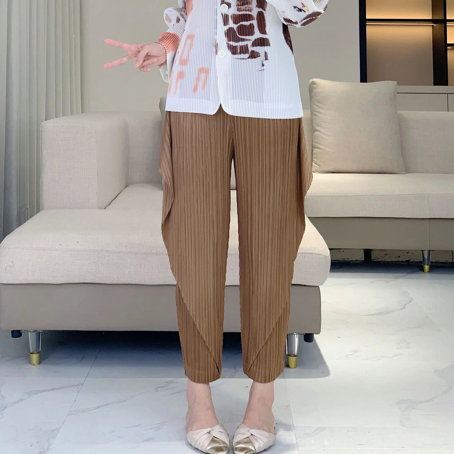 Luxury Truly Pleated Pants