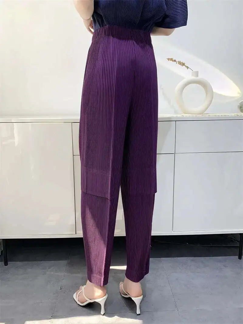 Casual Japanese Plissé Trousers