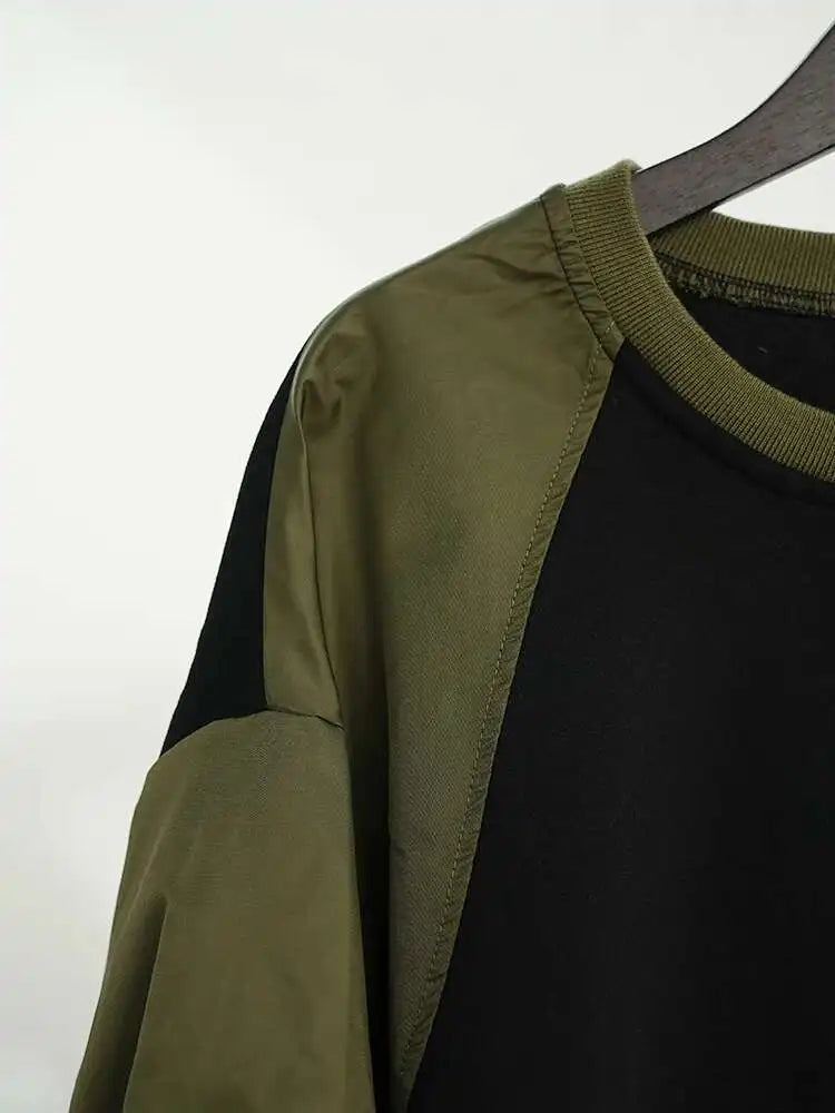 Oversized Bomber Sleeve Dress