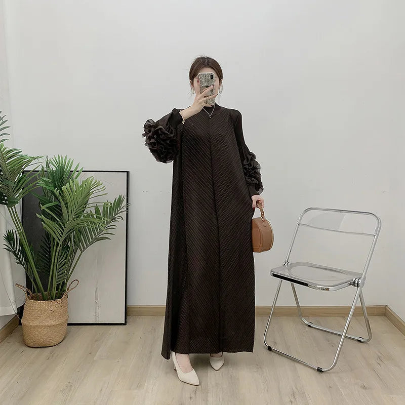 Women's Truly Pleated Oversized Midi Dress