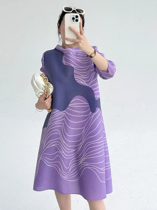 Pleated Tokyo Wave Dress