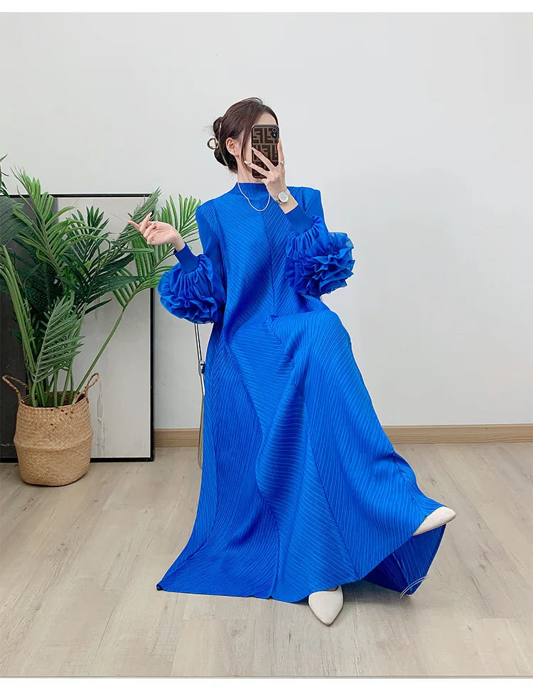 Women's Truly Pleated Oversized Midi Dress