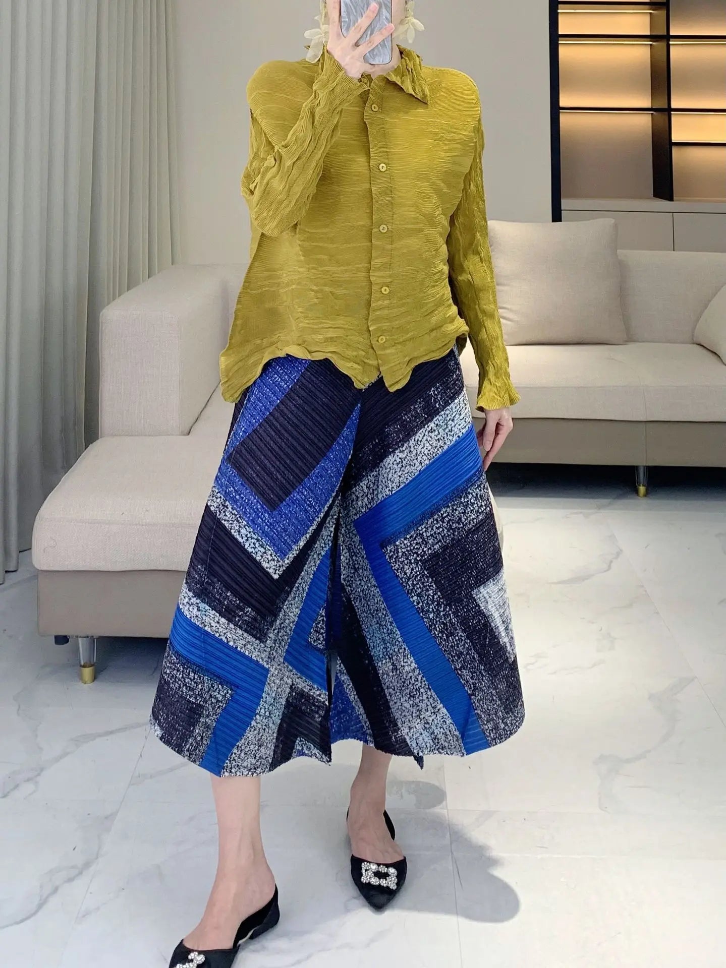 Luxury Japanese Plissé Culottes