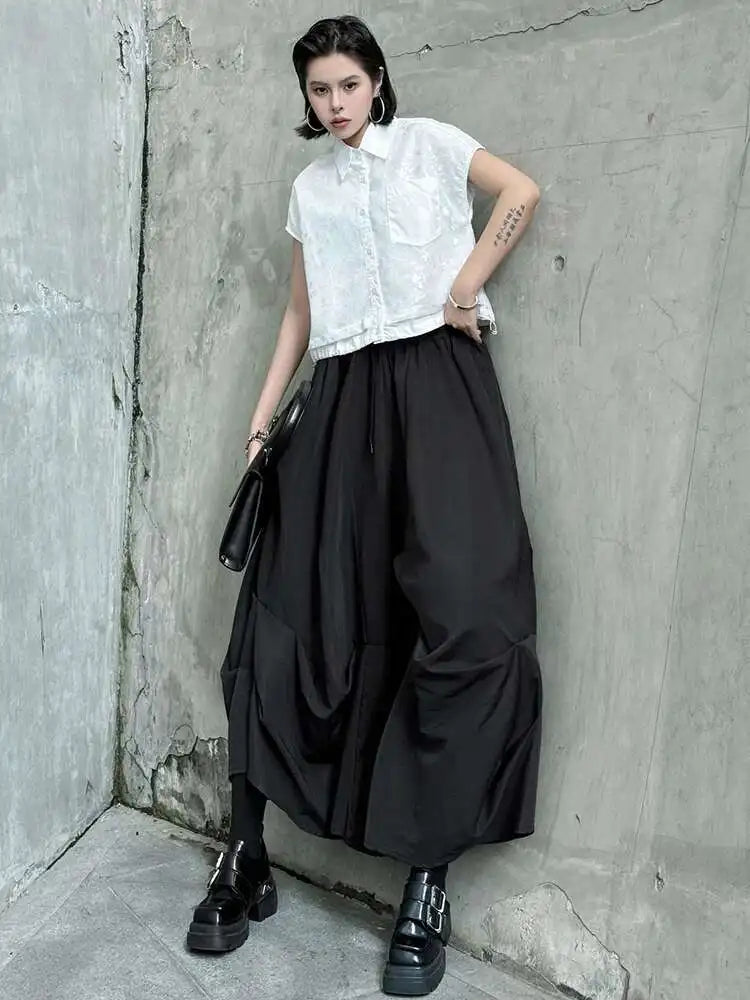 Avant-Garde Wide Leg Trousers