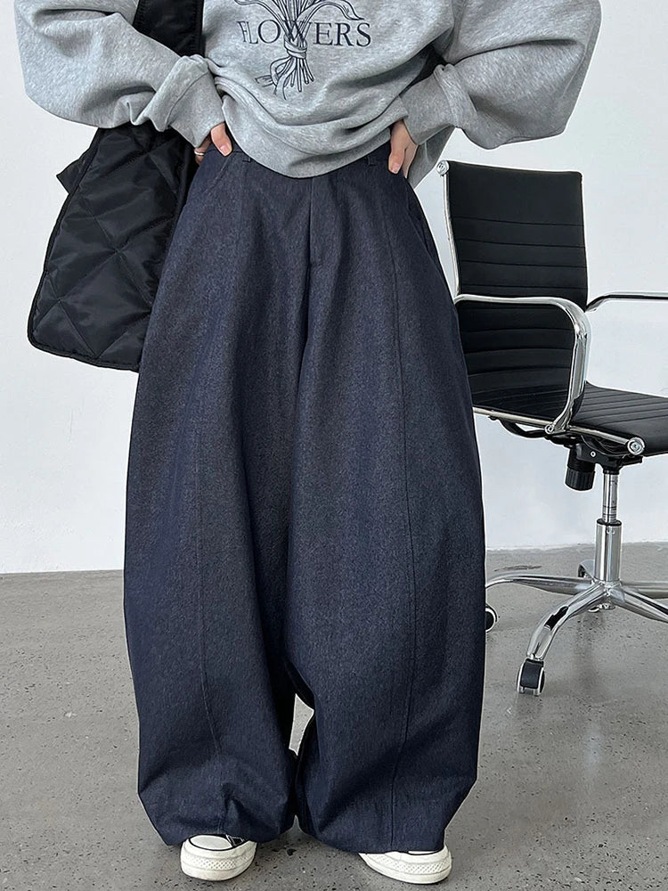 Luxury Statement Wide-Leg Pants
