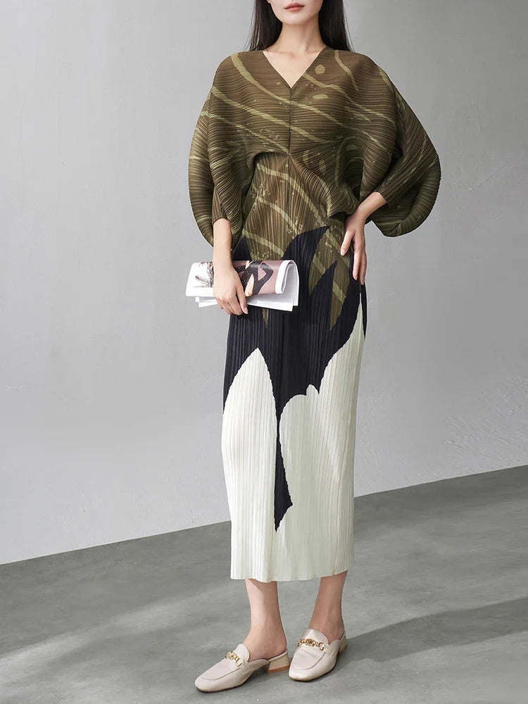 Luxe Accordion Pleated Dress