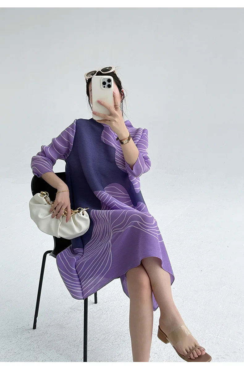 Pleated Tokyo Wave Dress