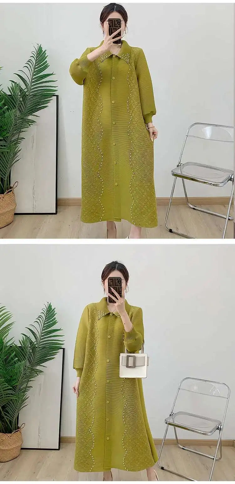 Luxury Plissé Oversized Dress