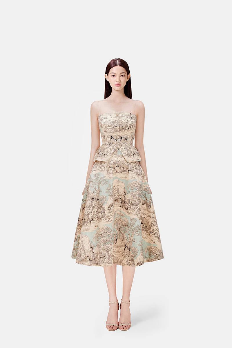 SAFARI TOP AND SKIRT SET