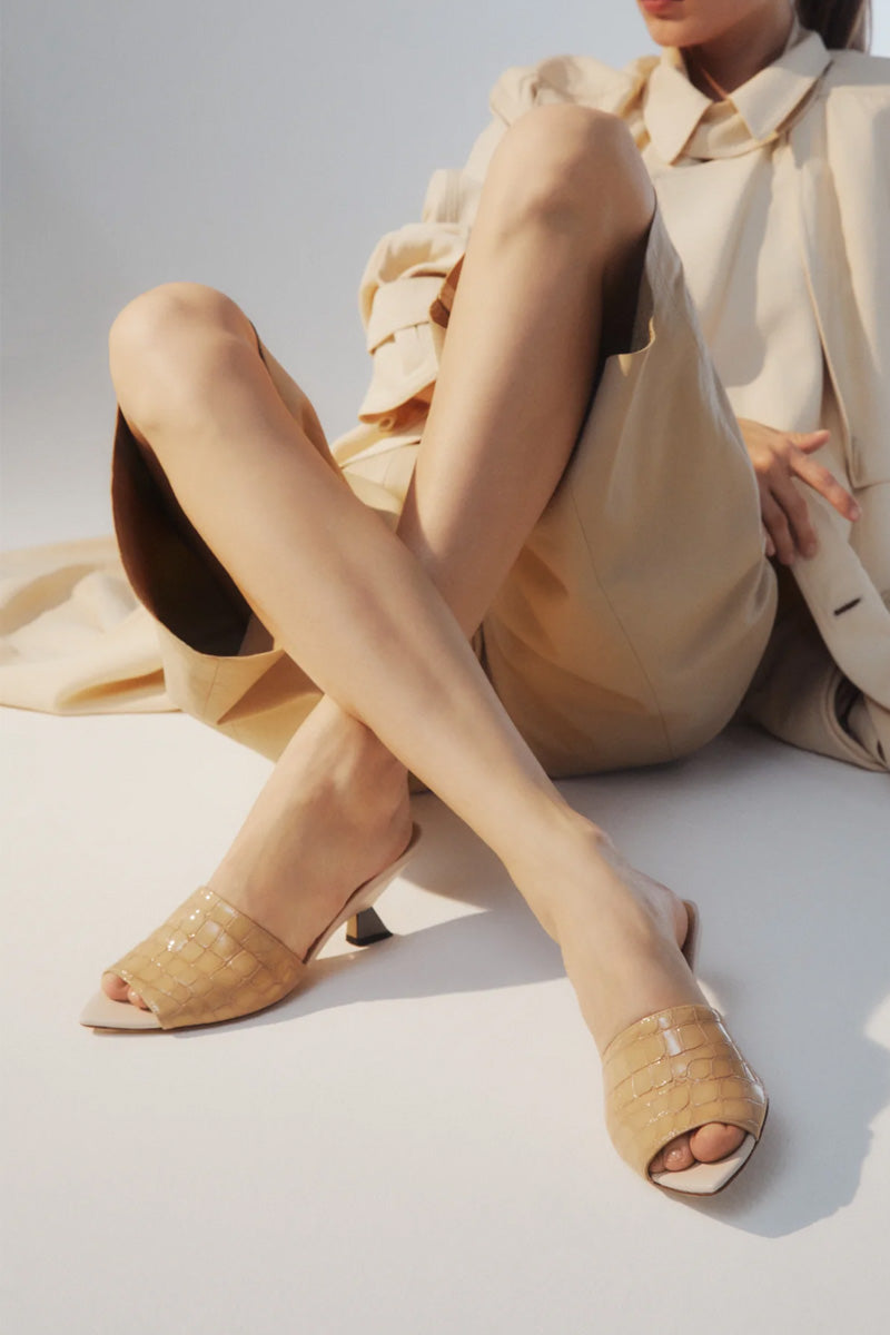 SANDALO COCO SABBIA HEELS