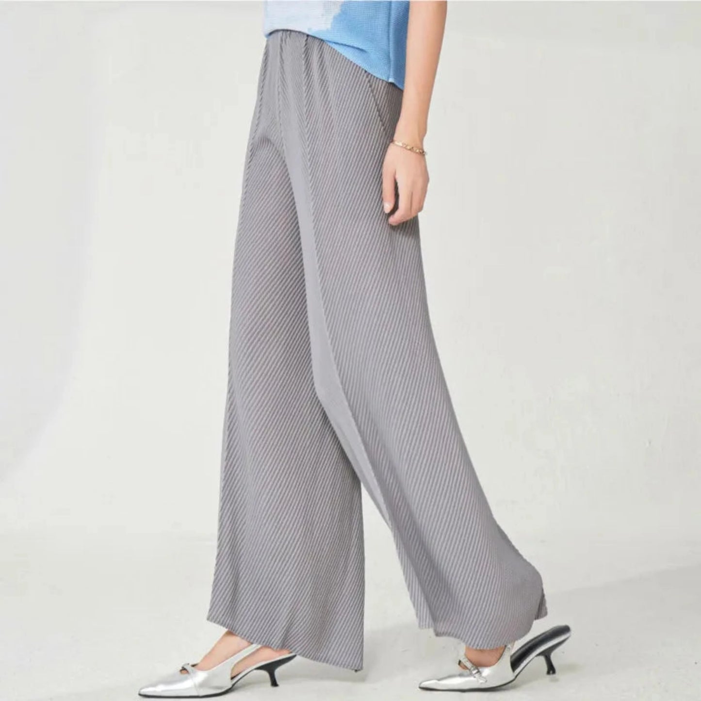 Luxe Japanese Plisse Trousers
