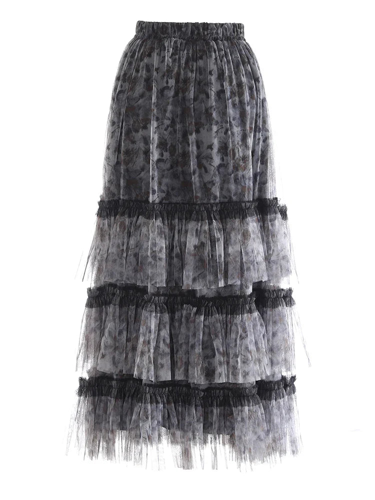 New Couture Tulle Midi Skirt