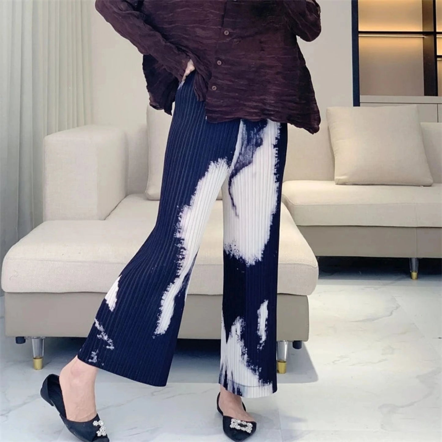 Luxury Japanese Pleated Pants