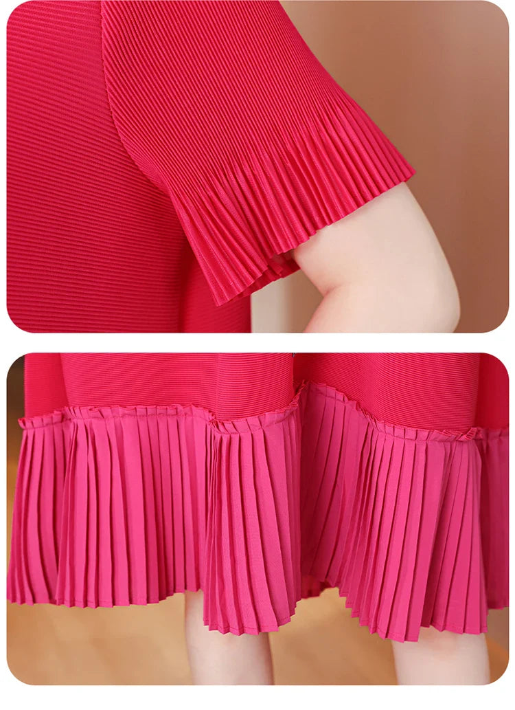 Flowy Pleated Butterfly Dress