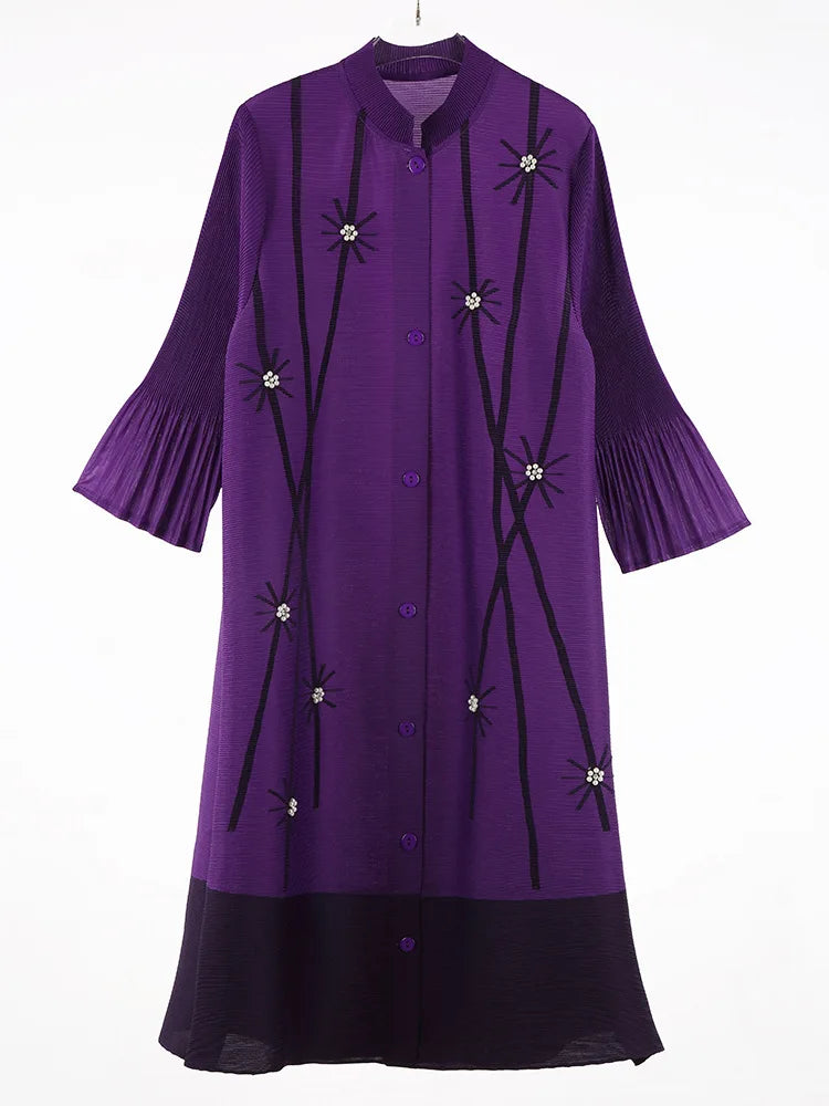 Luxury Pleated Blouse Dress | Contemporary Style