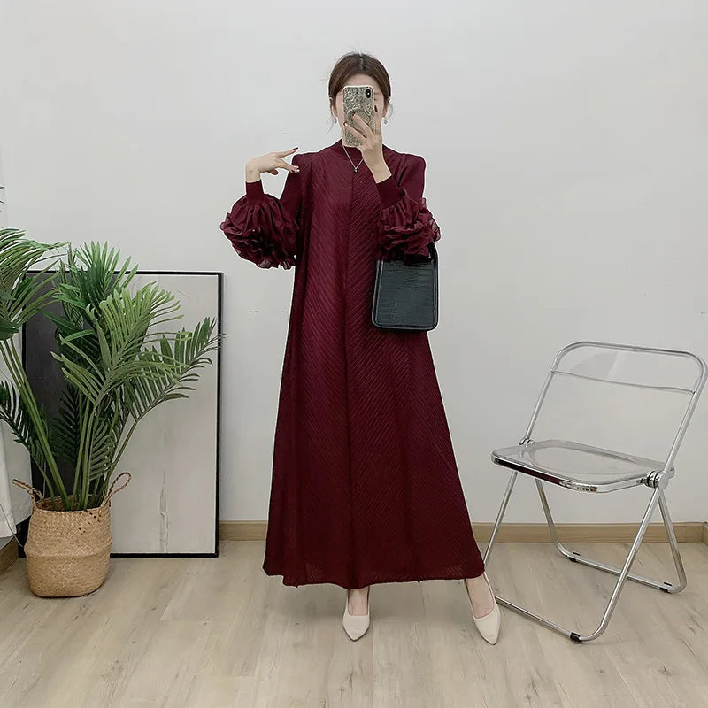 Women's Truly Pleated Oversized Midi Dress