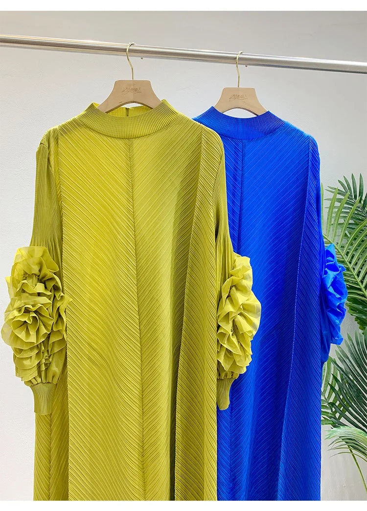 Women's Truly Pleated Oversized Midi Dress