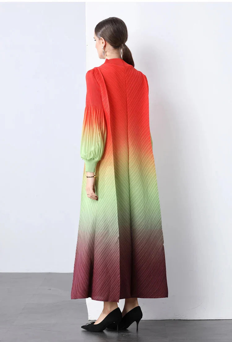 Truly Pleated Cuff Sleeve Dress