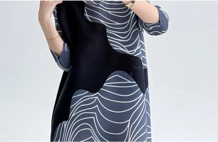 Pleated Tokyo Wave Dress
