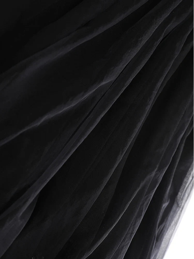 Luxury Lace Embroidered Tulle Skirt