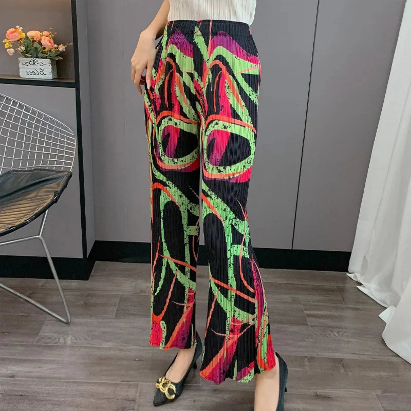 Truly Pleated Pull-On Trousers