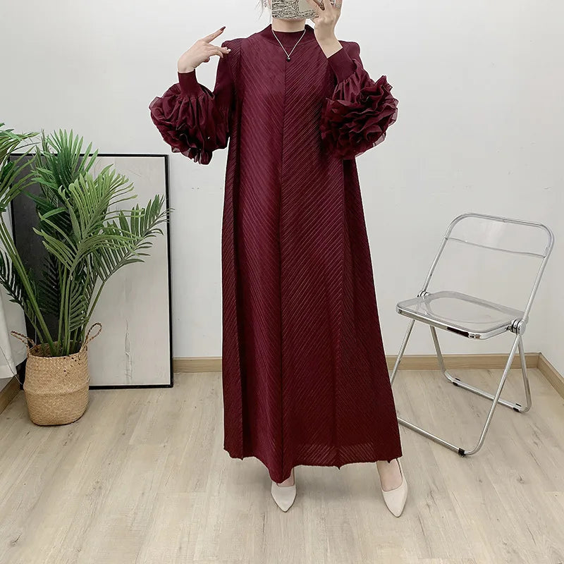 Women's Truly Pleated Oversized Midi Dress