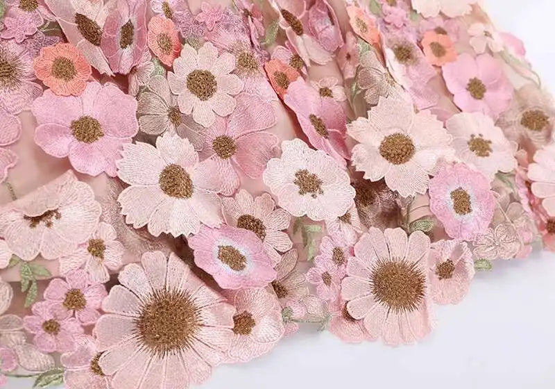 Luxe Floral Pull-On Midi Skirt
