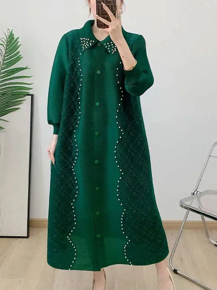 Luxury Plissé Oversized Dress