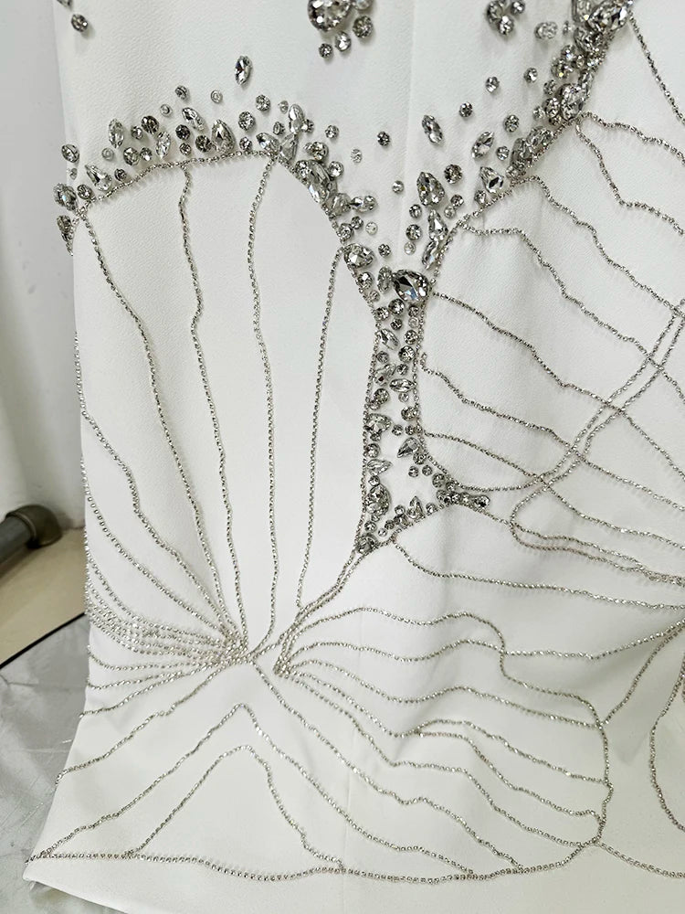 Luxury Crystal Maxi Gown